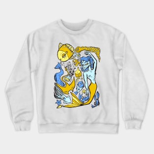 Underwater collage fantasy Crewneck Sweatshirt